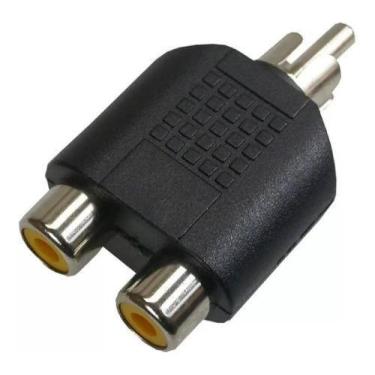Imagem de Adaptador Conector Divisor 2 Rca Femea X 1 Rca M Áudio Som - MXT