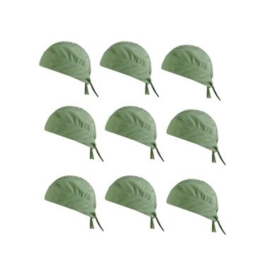 Imagem de Bandana Verde Mate Claro Touca Cozinha Cozinha Unissex 10un