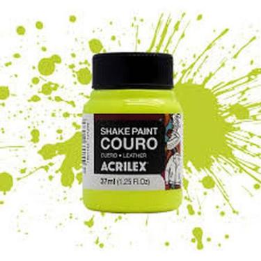 Imagem de Tinta Couro Acrilex Shake Paint 37 ml Amarelo Limao
