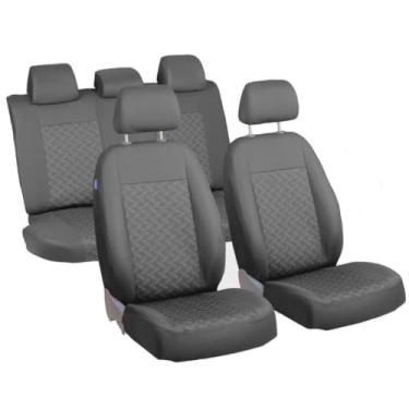 Imagem de Capa Para Bancos Automotivos Tecido Original Fiat Uno Siena Palio Punto Todas Versões(Cinza,Punto: 2001 a 2020)