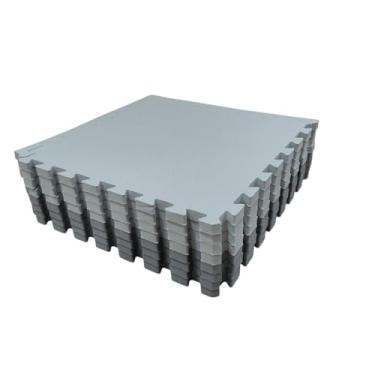 Imagem de Kit 20 Tapete Tatame EVA 50x50x2cm 20mm Tons de Cinza