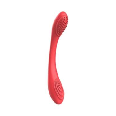 Imagem de Vibrador Ponto G Nina Ponta Dupla 10 Modos De Vibração Discreto Recarregável [VERMELHO]