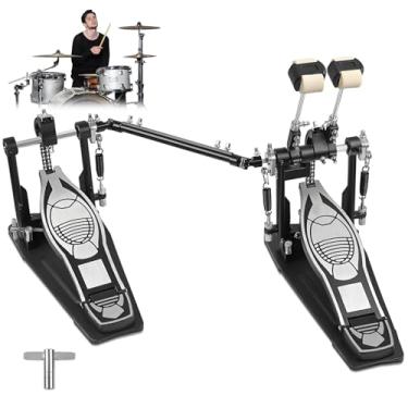 Imagem de Kerdele Pedal de Bumbo de Corrente Dupla, Pedal de Bumbo Duplo para Bateria, Pedal Duplo de Bumbo