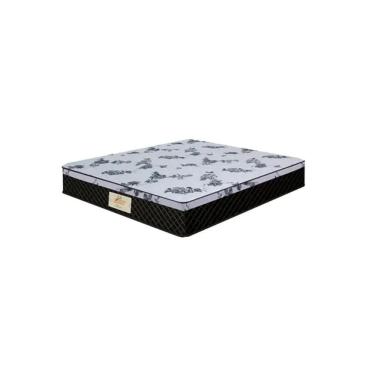 Imagem de Colchão Casal Molas Ensacadas Espuma D20 Gazin Flora 138x188x22cm Preto/Branco