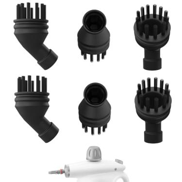 Imagem de Vykyntow Pacote com 6 escovas de acessórios de limpeza a vapor compatíveis com Outspurge Handheld Steam Cleanerem-315, acessórios de substituição de limpador a vapor, peças de escova de nylon