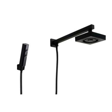 Imagem de Ducha AutoLimpante Preto ABS c/Chuveirinho Manual Black