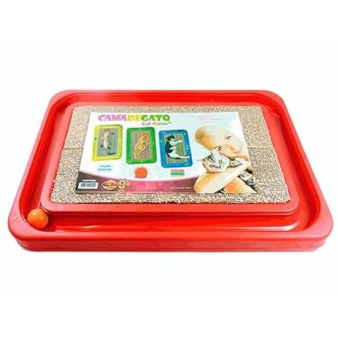 Imagem de Cat Relax – Brinquedo e cama para gatos – arranhador 3 em 1 para gatos com bola – arranhador de gato com pista de bola – Presente divertido – Tapete arranhador para gatinhos – Refil disponível