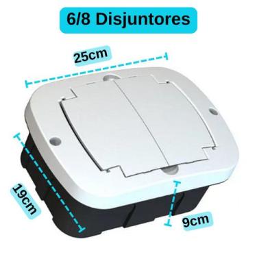 Imagem de Quadro Caixa de Distribuição Para 3/4 ou 6/8 ou 12/16 Disjuntores Cent