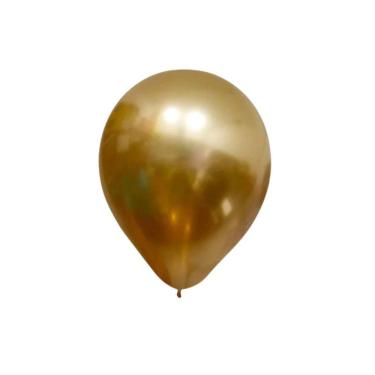 Imagem de Balão Metalizado Dourado - 9 Polegadas - 25 Unidades