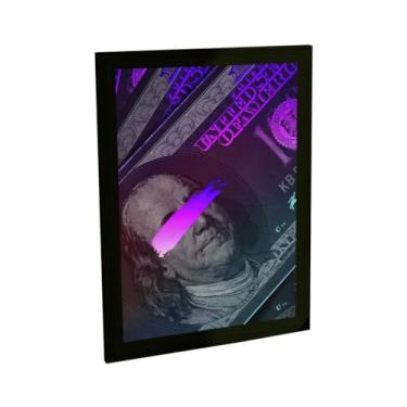 Imagem de Quadro Decorativo Dólar Americano Dinheiro Investimentos Decoração Poster Quarto Sala