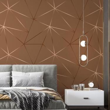 Imagem de Kit 10 Rolos Papel De Parede Adesivo Zara Marrom 3,0M - Gh Papel De Pa