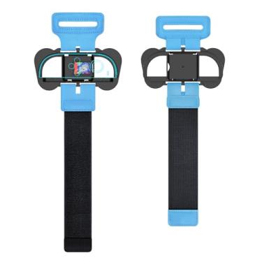Imagem de XHSESA Adjustable Wrist Band Straps for Switch 2 Joy-Con Grip - 2-Pack Ergonomic Hand Grips Band Straps Accessories with Security Lock (Black)