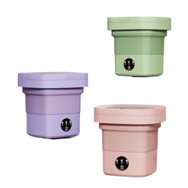 Imagem de Mini Máquina de Lavar Roupas Centrifuga Dobrável Portátil Moderna Roupa Intima (8 Litro)