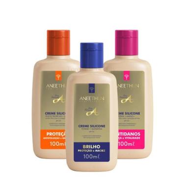 Imagem de Kit 3 Cremes de Silicone Linha A 100Ml Cada Aneethun
