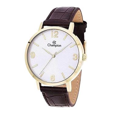 Imagem de Relógio Champion Masculino Dourado Pulseira Couro CN20917B