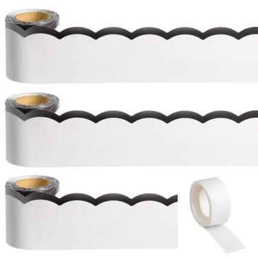 Imagem de Bulletin Board Borders AWIZOM 99ft em preto e branco