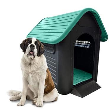 Imagem de Casinha Cao Cachorro Grande Big Home Nº 09 c/Colchao Mec (Preto/Verde, 9)
