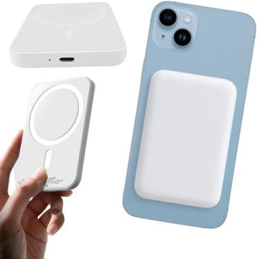 Imagem de Power Bank Magnético 10000mAh Wireless 20W p/ iPhone MagSafe e Android