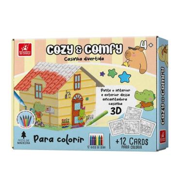 Imagem de Casinha para Colorir Cozy e Comfy - Brincadeira de Criança