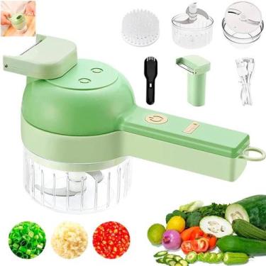 Imagem de Processador Elétrico Cortador E Fatiador Legumes Mini - Higa