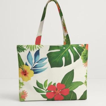 Imagem de Bolsa Ecológica Tropical em Algodão Reciclado - Gemini Náutica