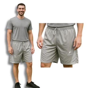 Imagem de Short Calção Bermuda Futebol Academia P ao G3 - Organiky, Cinza, G2