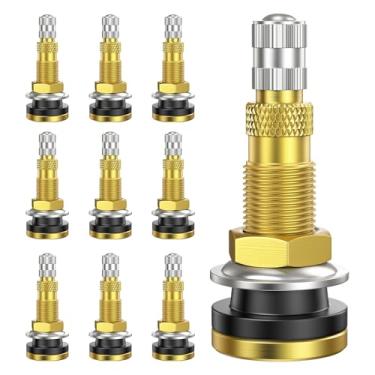 Imagem de 10 peças TR618A hastes de válvula de pneu de trator, hastes de válvula de agricultura líquida de ar sem câmara para pneus sem câmara, rodas industriais, agrícolas, tratores, niveladores