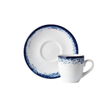 Imagem de Xicara Café Com Pires 60ml Porcelana Schmidt - Dec. Nevoa 2420, 2420, 