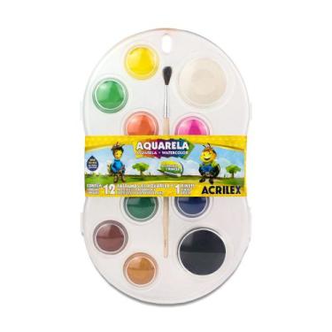 Imagem de Aquarela Acrilex 12 Cores