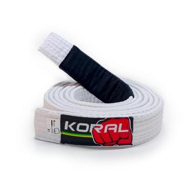 Imagem de Faixa Jiu-Jitsu Branca Adulto Koral-Unissex