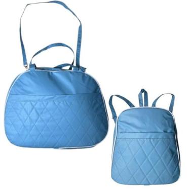 Imagem de Kit Bolsa e Mochila Para Saída Maternidade Bordada Menina Menino - Wba
