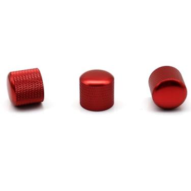 Imagem de Samherome 3 Botões De Guitarra Vinho Tinto, Controle Volume Elétrico Para Baixo Fender Telecaster Gibson Les Paul, Compatível Com 18 Coarse-Spline