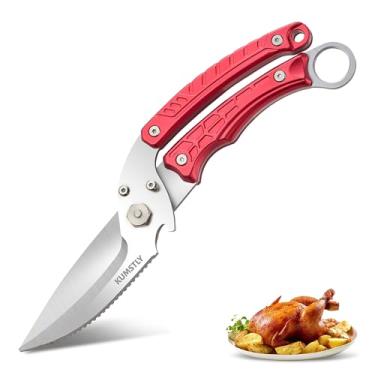 Imagem de KUMSTLY Tesouras Para Aves - De Cozinha Alimentos, Frango, Peru E Vegetais Aço Inoxidável Alimentos