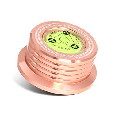 Imagem de KozyOne Estabilizador De Peso Para Discos, Grampo Disco Toca-Discos Com Nível Bolha Vinil (Ouro Rosa)