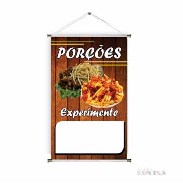 Imagem de Banner pronto Porções BA 297 medida 45x70 cm arte pronta