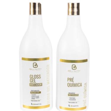 Imagem de Kit Gel Matizador e Shampoo Pré-Química 1L Com Colágeno e Açaí  Bell N