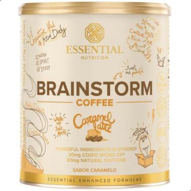 Imagem de Brainstorm Coffee Energia 186g Essential Nutrition, Caramelo