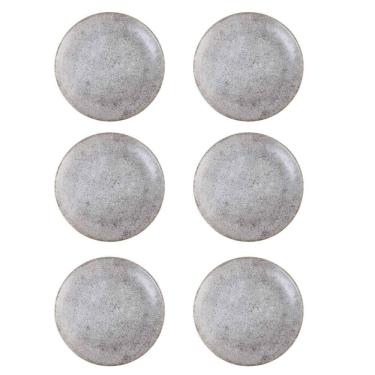 Imagem de Prato Raso Coup Concrete de Cerâmica 29cm 6 Unidades - Alleanza 7546-201