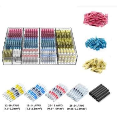 Imagem de Kit 640 Termoretratil Conector Prova Água Com Emenda Premium - Geober