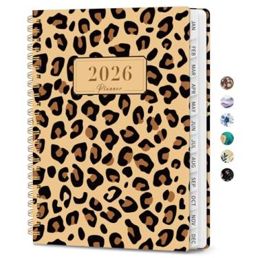 Imagem de Agenda 2026 – Agenda estética semanal e mensal, janeiro de 2026 a dezembro de 2026, agenda de calendário encadernado em espiral, perfeita para escritório, casa, material escolar – A4 (21,6 cm x 28 cm