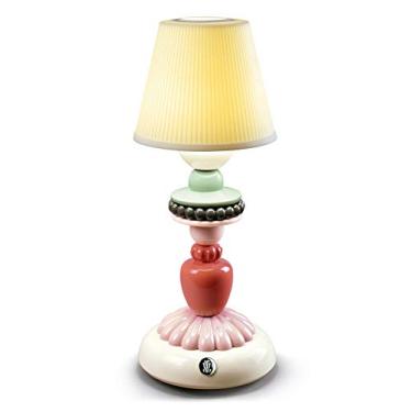 Imagem de LLADRÓ Abajur de mesa girassol Firefly. Marfim. Abajur de porcelana.