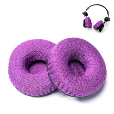 Imagem de Voarmaks Almofadas Auriculares De Espuma Premium Roxas Compatíveis Com Fones Ouvido Koss Porta Pro Pp Ksc35 Ksc75 Ksc55