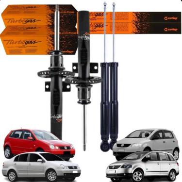 Imagem de Kit  Amortecedor Dianteiro + Traseiro Fox Polo Spacefox Original 1.0 1