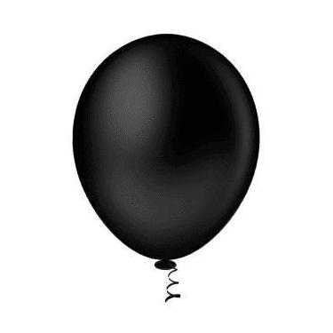 Imagem de BALÃO LISO REDONDO - PIC PIC Nº 05 -  PRETO - Pacote com 50 unidades
