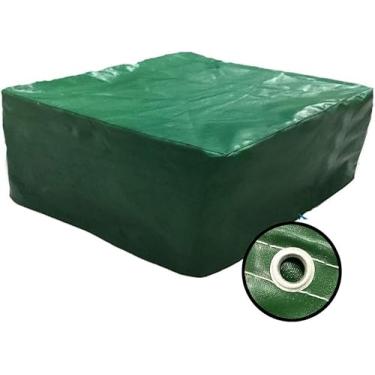 Imagem de Capas De Móveis De Jardim De Lona Capa De Pátio Capa De Proteção De Bancada De Sofá à Prova D'água Lona De Pvc Resistente Com Ilhós, Green, 300x100x90cm