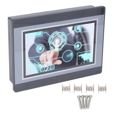 Imagem de QANYEGN Plc HMI Touchscreen, controlador lógico programável, medição de temperatura de 2pt 3K Controladores de contagem de alta velocidade para eletricidade industrial