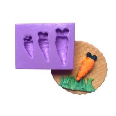 Imagem de Molde de silicone cenourinhas páscoa para decorar f764 - CM