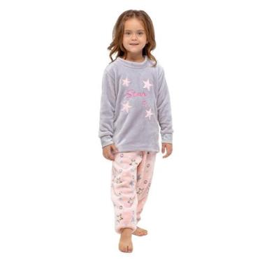 Imagem de Pijama Infantil Fleece Constelação - Praqnome, Chumbo, 06