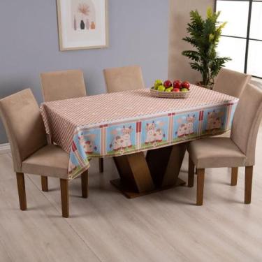 Imagem de Toalha de Mesa Pratik 8 Lugares 2,50x1,45 1 Peça Oxford Estampado - Va