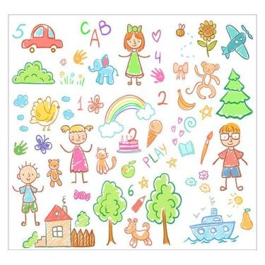 Imagem de Papel de Parede Adesivo Infantil Escola Bebe Quarto - 548pcp - Allodi